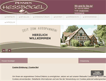 Tablet Screenshot of pension-hessboegel.de